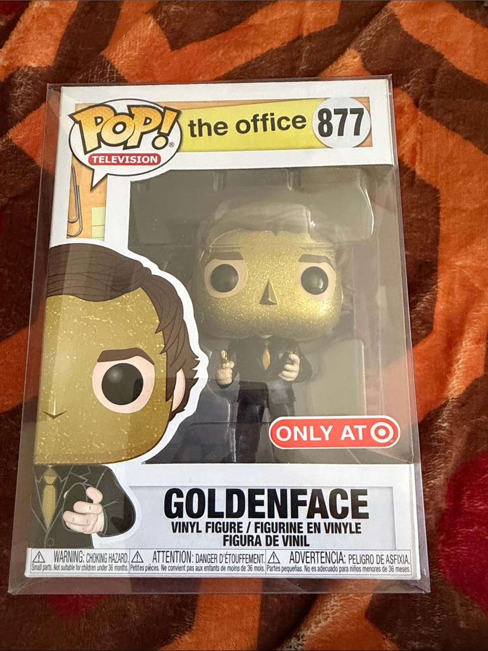 Funko Goldenface Pop! Vinyl Figure - Metallic Gold and Black